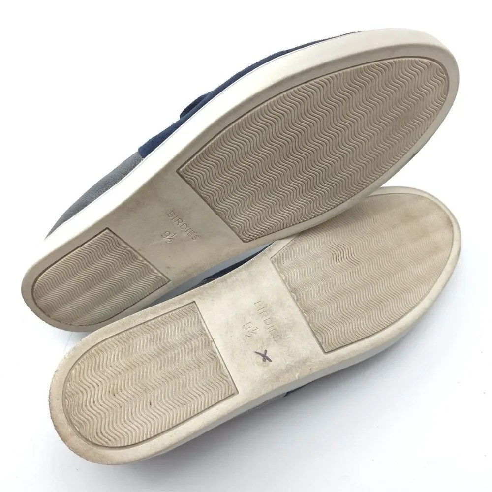 BIRDIES Slip-On Sneaker Night Sky Suede Metallic Sparkle Navy Casual Preppy Boho